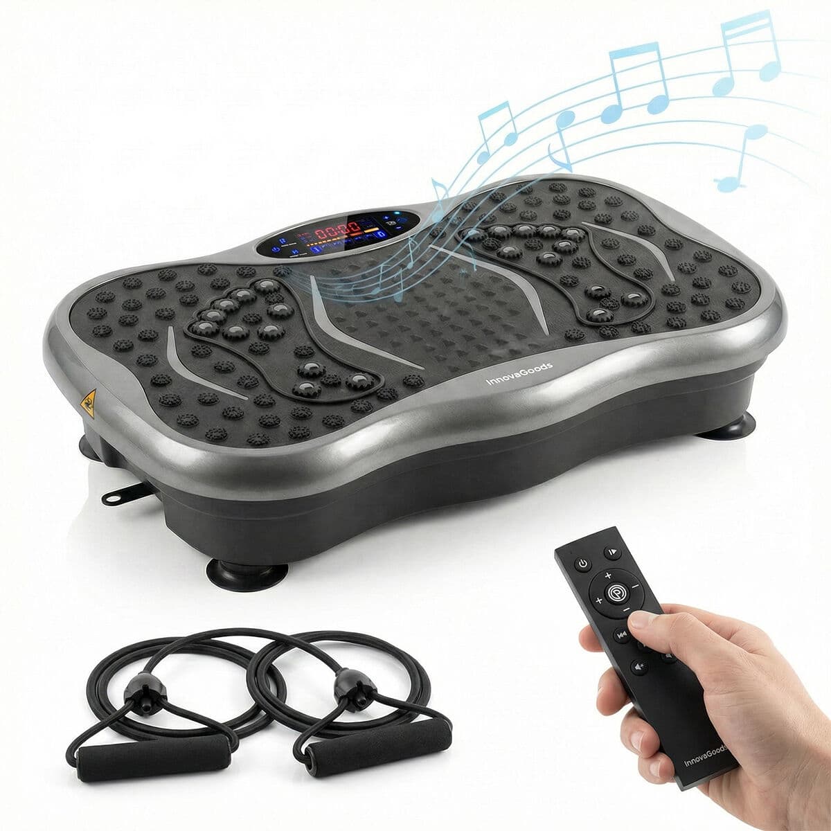 Vibrationsplattform mit Lautsprecher, Widerstandsbändern und Fernbedienung Vivflow InnovaGoods - Thumbnail 5