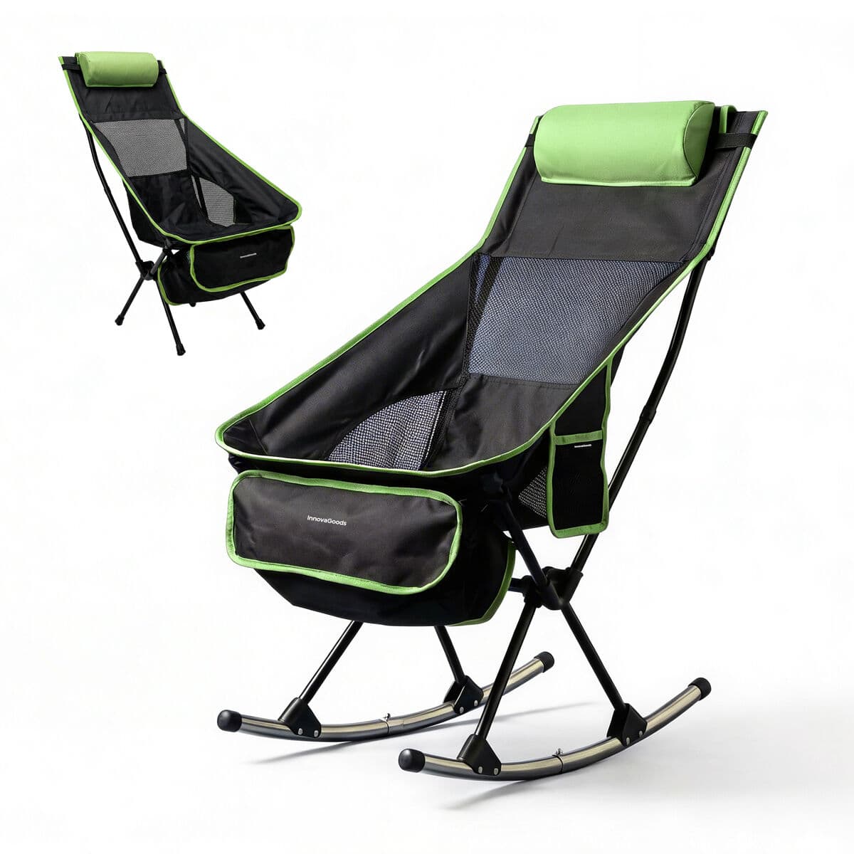 2-in-1 Faltbare Camping-Schaukelstuhl mit Tasche, Kissen und Tragetasche Trillow InnovaGoods - Thumbnail 4