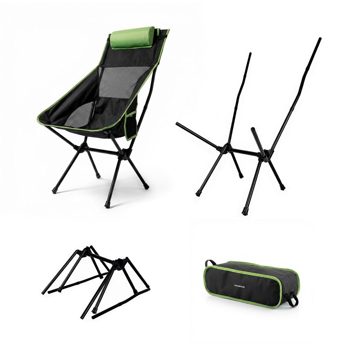 2-in-1 Faltbare Camping-Schaukelstuhl mit Tasche, Kissen und Tragetasche Trillow InnovaGoods - Thumbnail 7