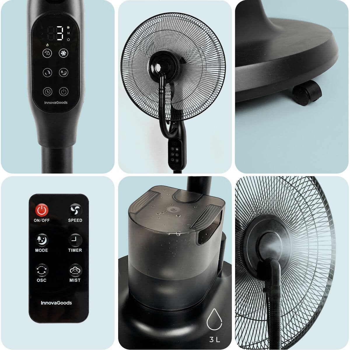 Standventilador und -vernebler mit Fernbedienung Sprair InnovaGoods - Thumbnail 5