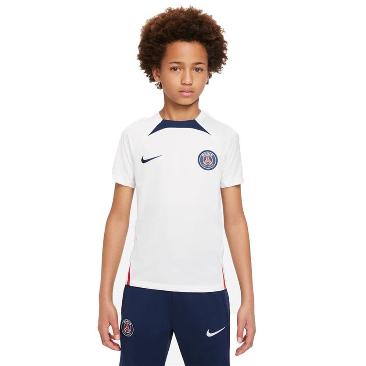 Kurzarm Fußballshirt für Kinder Nike París Saint-Germain Strike Weiß — Bild 1