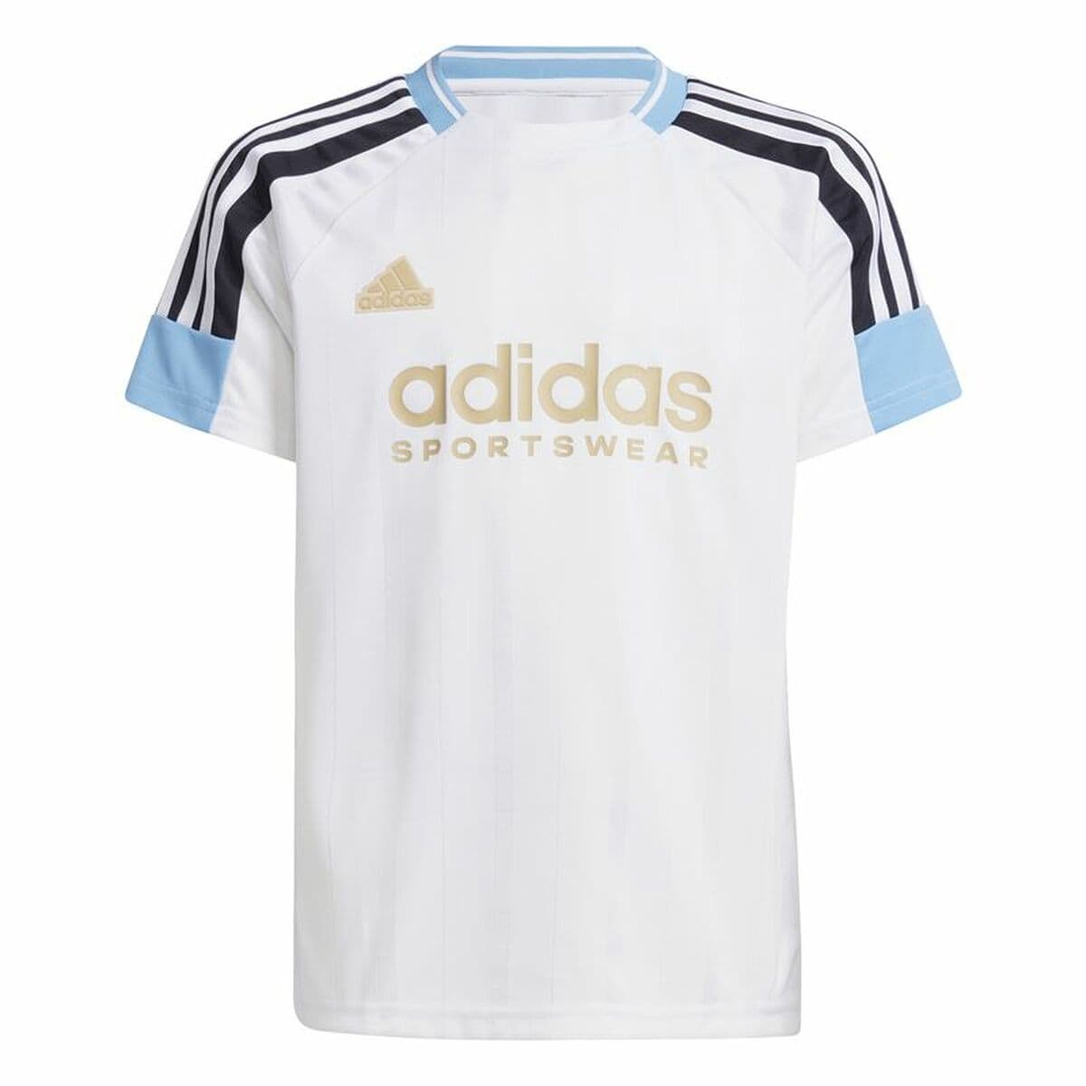 Kurzarm-T-Shirt für Kinder Adidas Nations Weiß — Bild 1