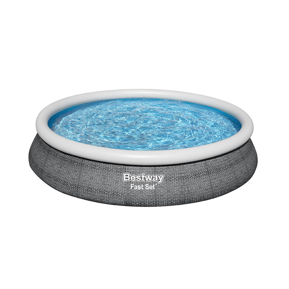 Bestway Aufblasbarer Pool für Erwachsene Ratan Ring mit Filter 475x84 cm Garten 57313 — Bild 1