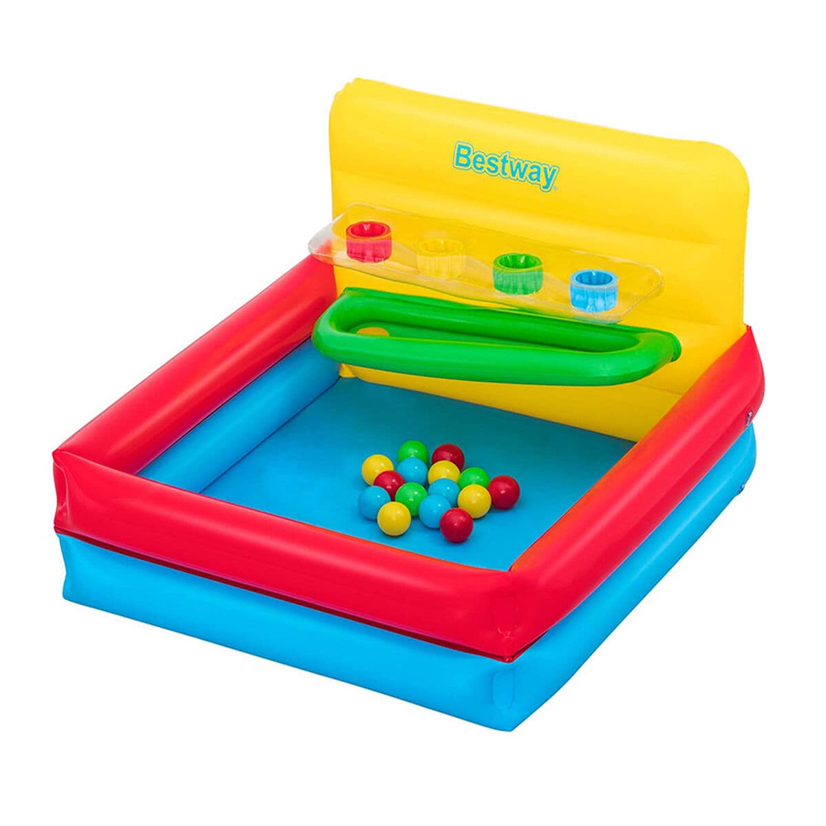 Bestway Kinderpool Aufblasbar Spiel mit Bällen 104x94x61 cm +2 Jahre Garten 52546 — Bild 1