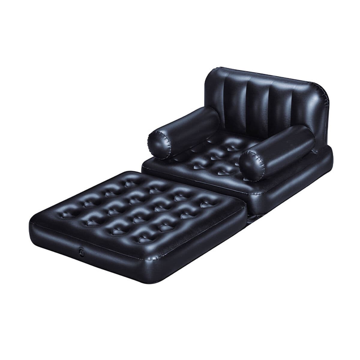 Bestway Aufblasbarer Sessel 4 Positionen Schwarz 191x38x25 cm Innenraum 75114 — Bild 1