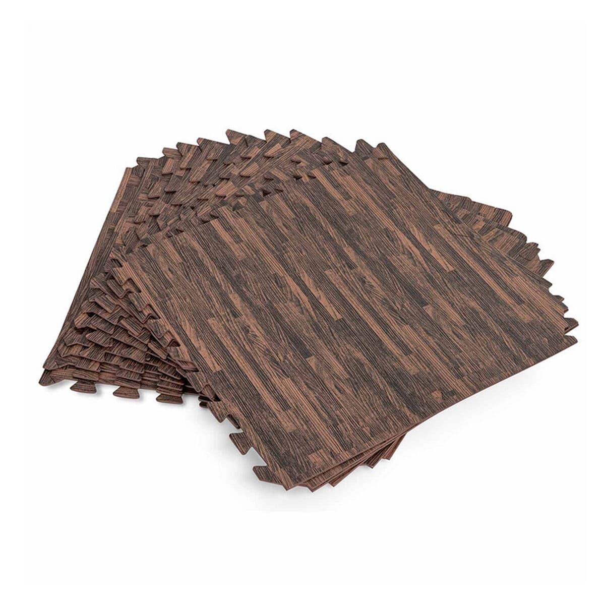 Bestway Suelo Pool-Schaum Holzstil Retractil 12 Stücke 50x50 cm Garten 58712 — Bild 1