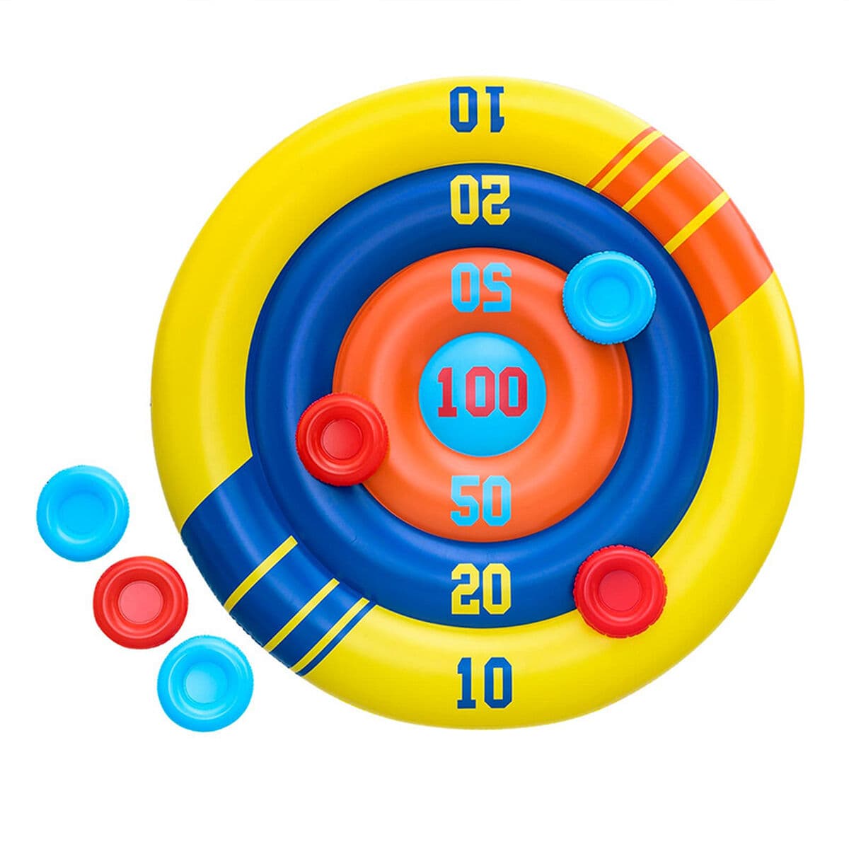 Bestway Spiel Aufblasbares Diskus-Wurfschwimmset D140 cm +3 Jahre Pool 52566 — Bild 1