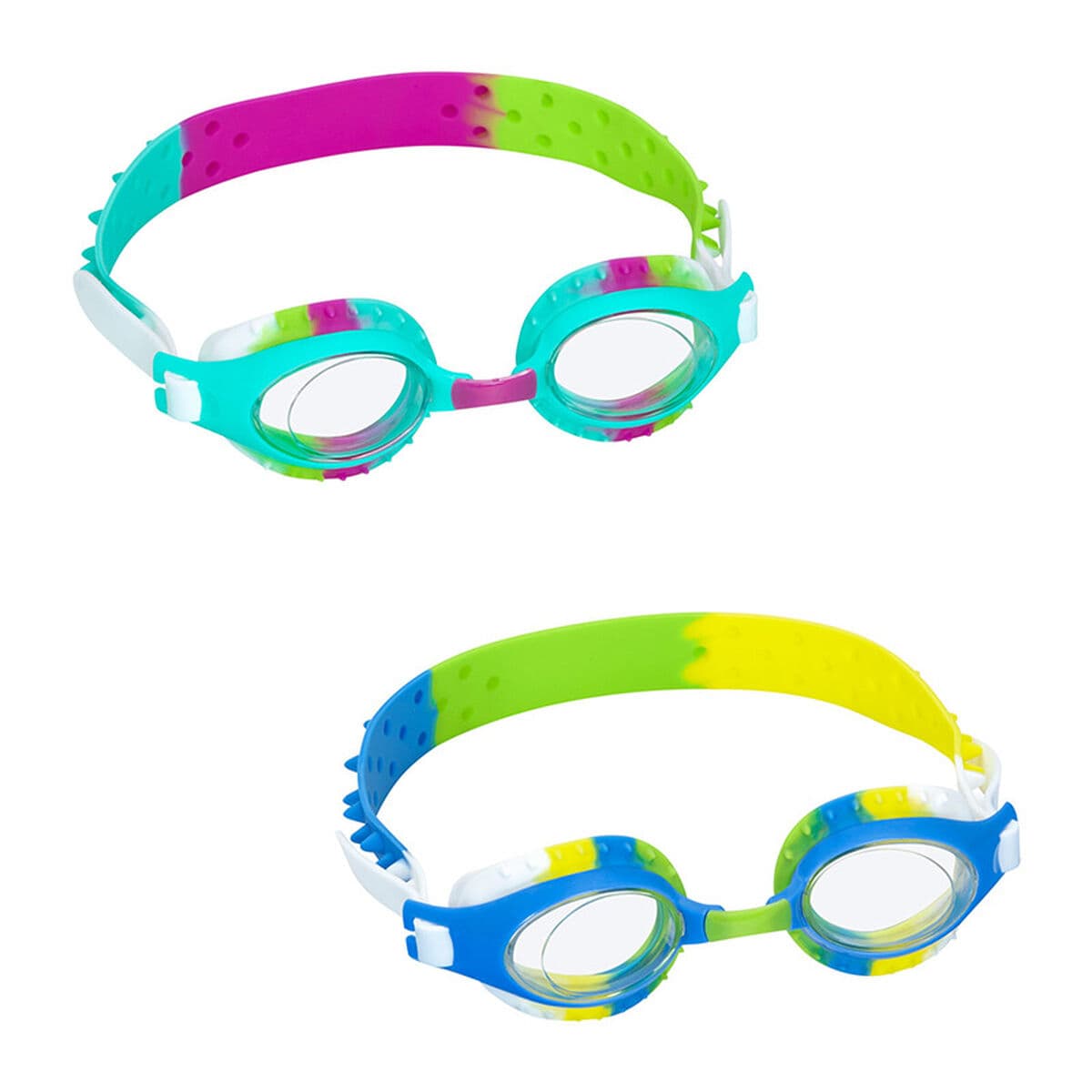 Bestway Schwimmbrille Set 3 Stk. Silikonband Sortierte Farbe +7 Jahre Strand und Pool 21096 — Bild 1