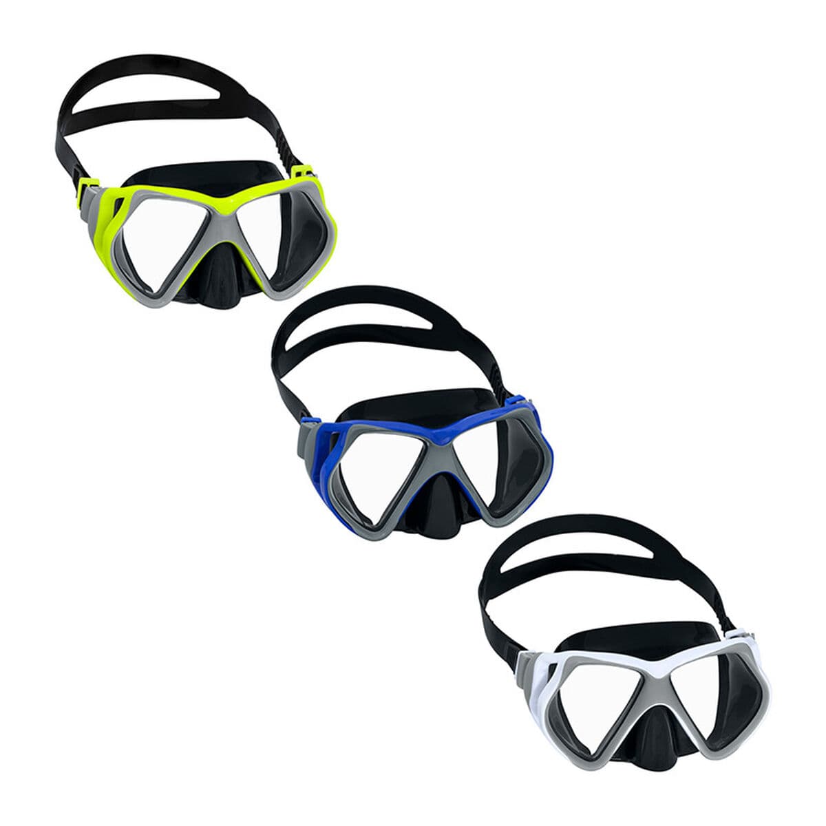 Bestway Kindertauchmaske Anatomischer Riemen Sortierte Farben +3 Jahre Strand und Pool 22064 — Bild 1