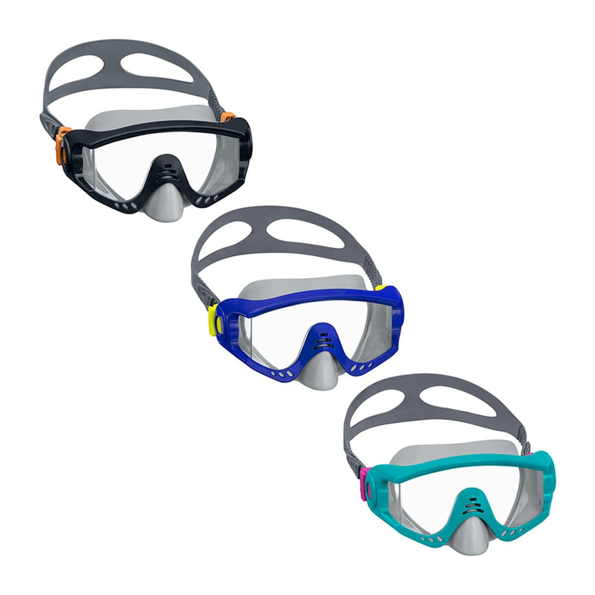 Bestway Junior Tauchmaske Anatomischer Riemen Farbmischung +7 Jahre Strand und Pool 22039 — Bild 1