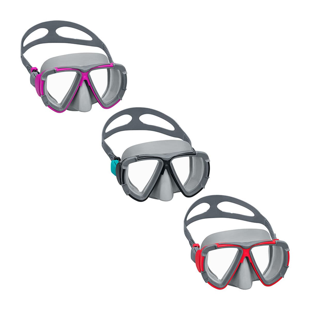 Bestway Tauchermaske für Kinder anatomischer Riemen Farbauswahl +3 Jahre Strand und Pool 22048 — Bild 1