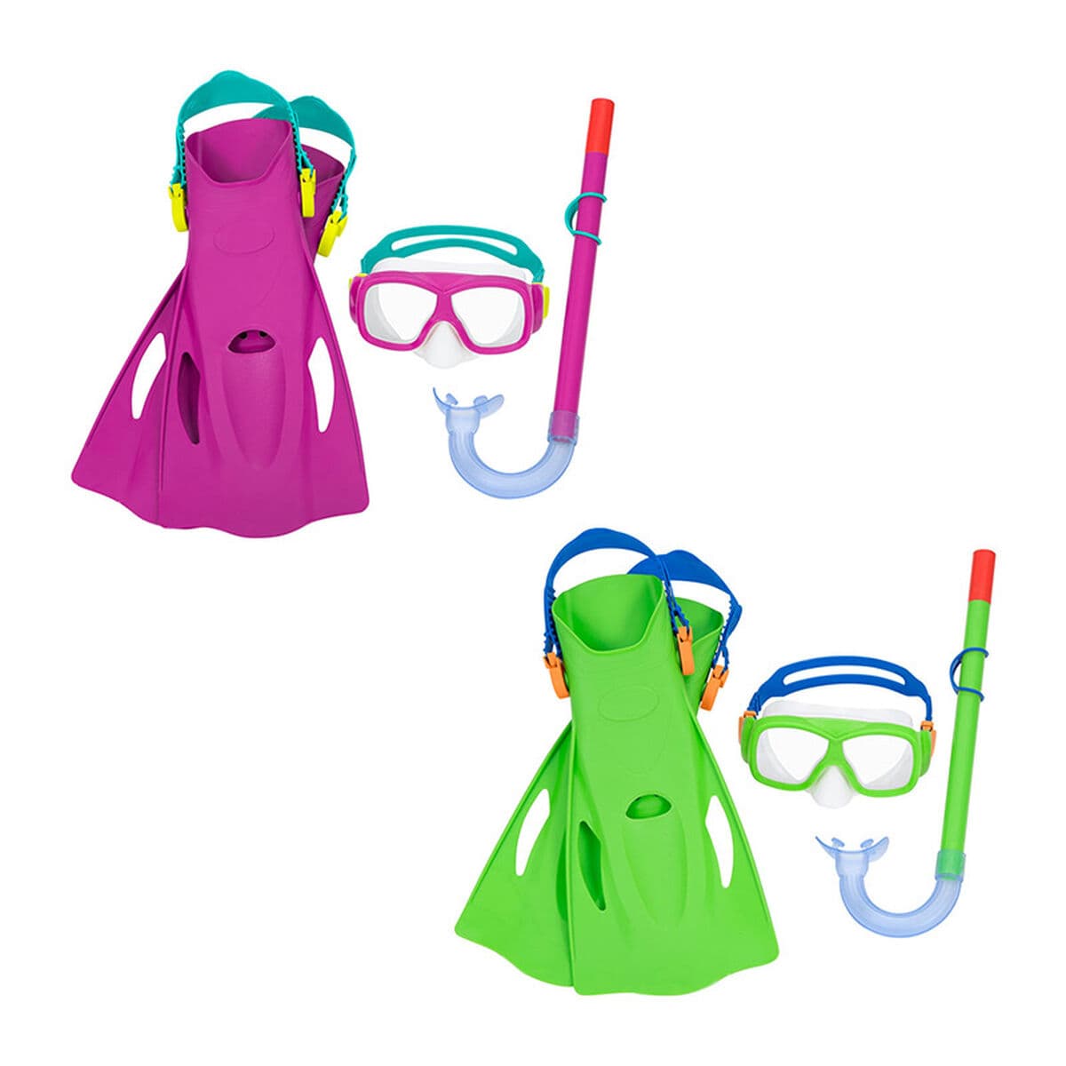 Bestway Set Maske und Rohr Junior Abluftventil Farbmischung +7 Jahre Strand und Pool 24070 — Bild 1