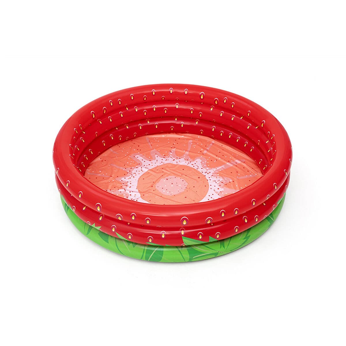 Bestway Aufblasbares Kinderbecken 3 Ringe Erdbeere 168x38 cm +2 Jahre Garten 51145 — Bild 1