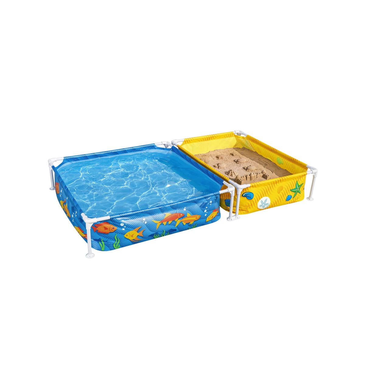 Bestway Kinder-Hartplastikpool mit Sandkasten 213x122x30,5 cm +2 Jahre Garten 00561 — Bild 1