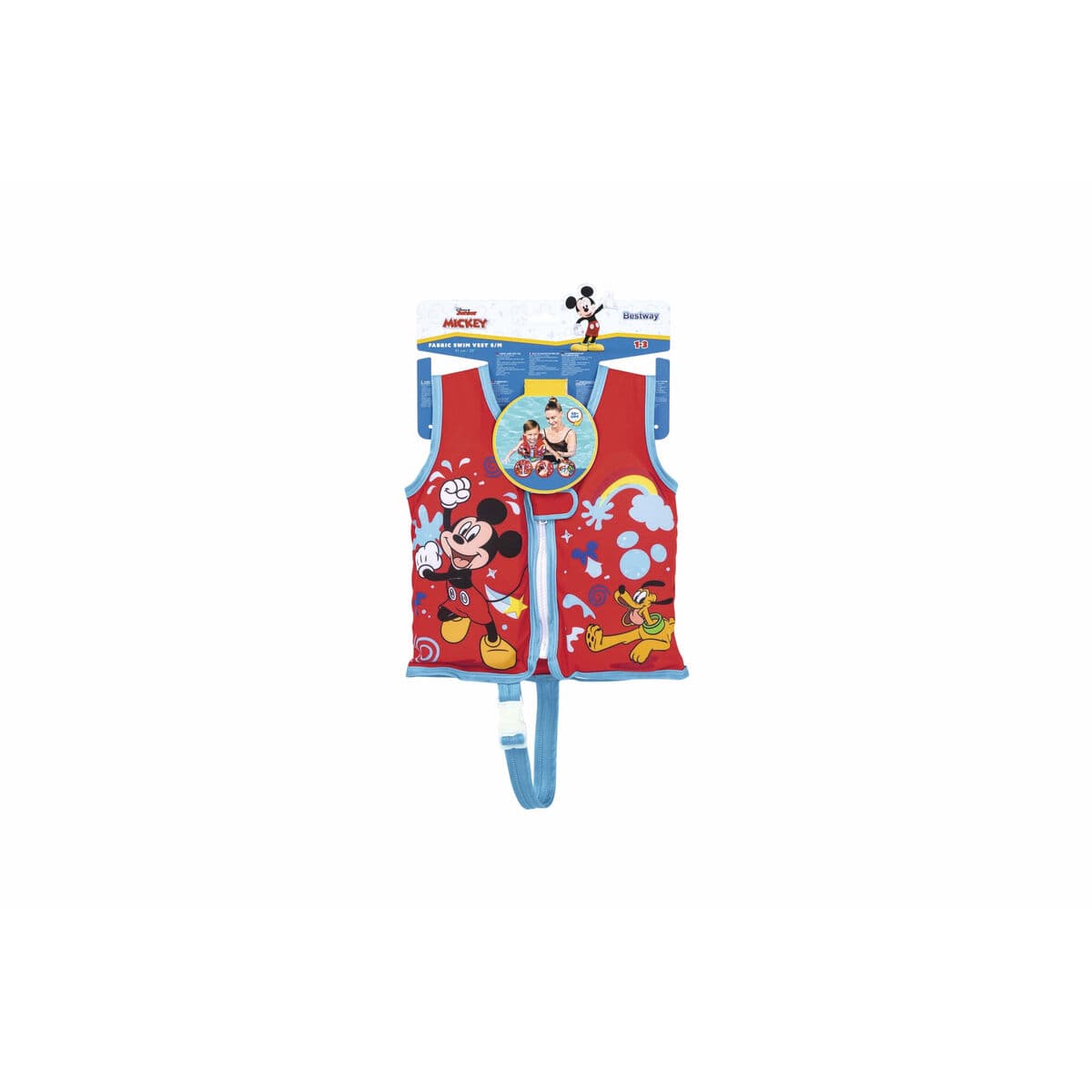 Bestway Weste Disney Mickey Mouse UPF 50+ 51 cm +1 bis 3 Jahre Pool und Strand 09101 — Bild 1