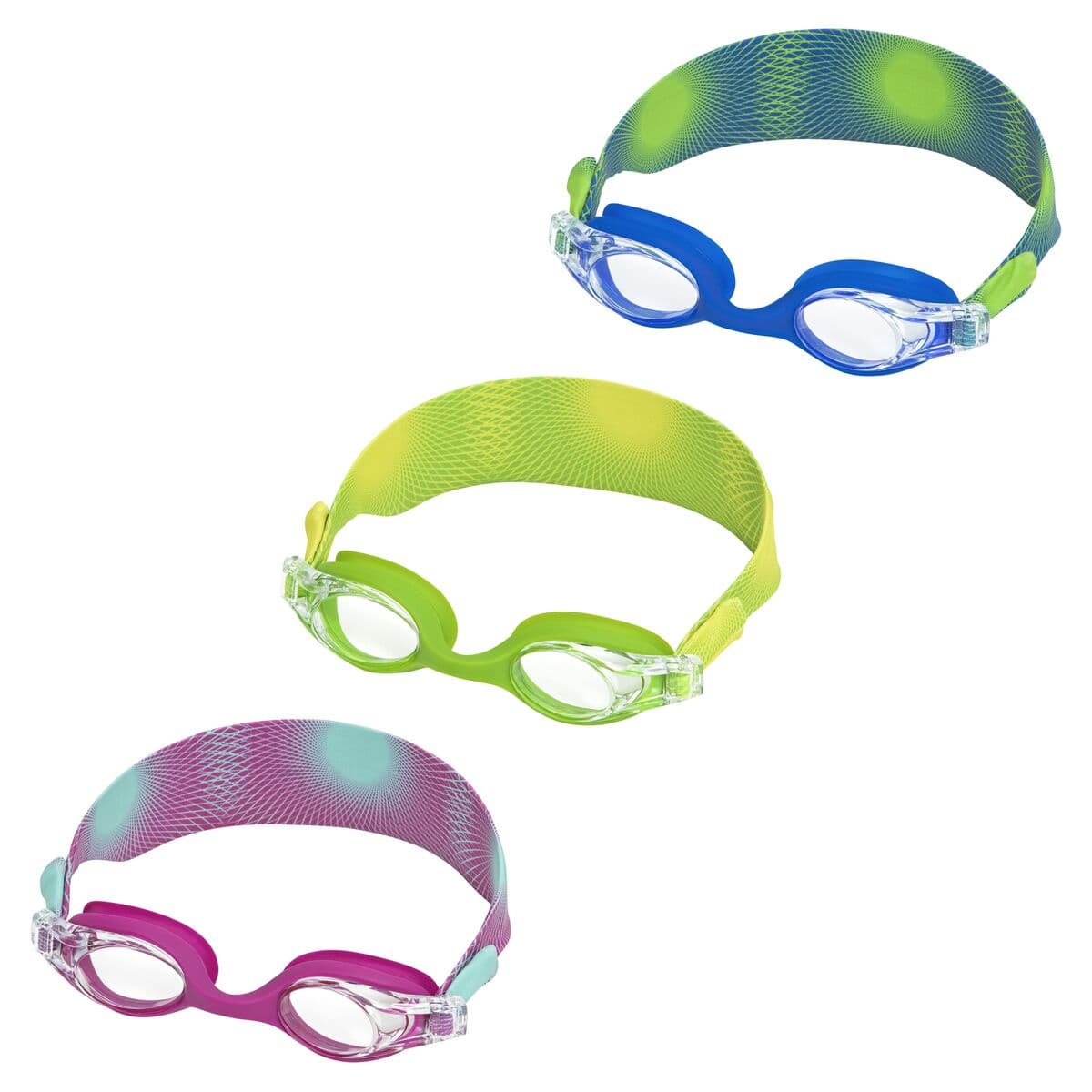 Bestway Schwimmbrille Silikonband Junior Antibeschlag 7+ Jahre Strand Pool 21177 — Bild 1