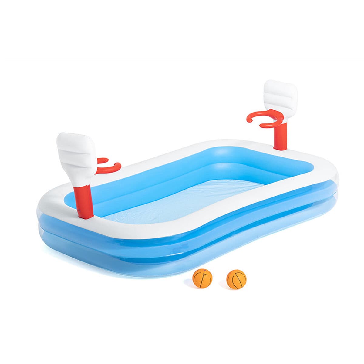 Bestway Aufblasbares Kinderpool Spiel Basketball 251x168x102 cm +3 Jahre Garten 54122 — Bild 1