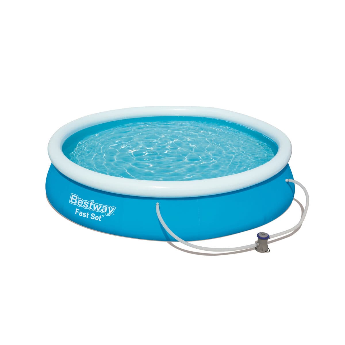 Bestway Aufblasbarer Poolring mit Filter 366x76 cm Garten 57274 — Bild 1
