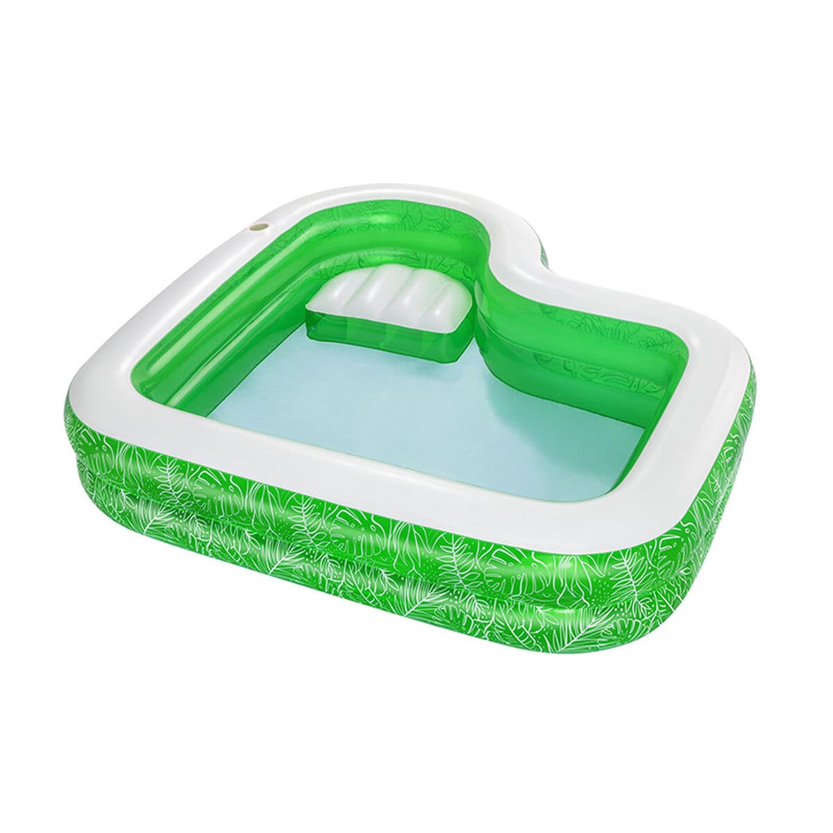 Bestway Aufblasbarer Pool 2 Kammern Tropical 231x231x51 cm +6 Jahre Garten 54336 — Bild 1