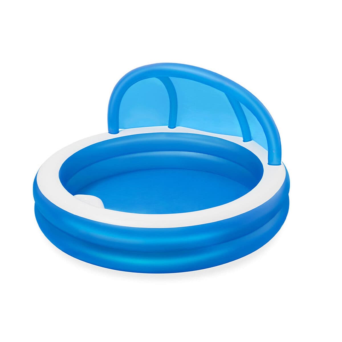 Bestway aufblasbarer Pool 2 Kammern Sonnenschutz 241x241x140 cm +6 Jahre Garten 54337 — Bild 1
