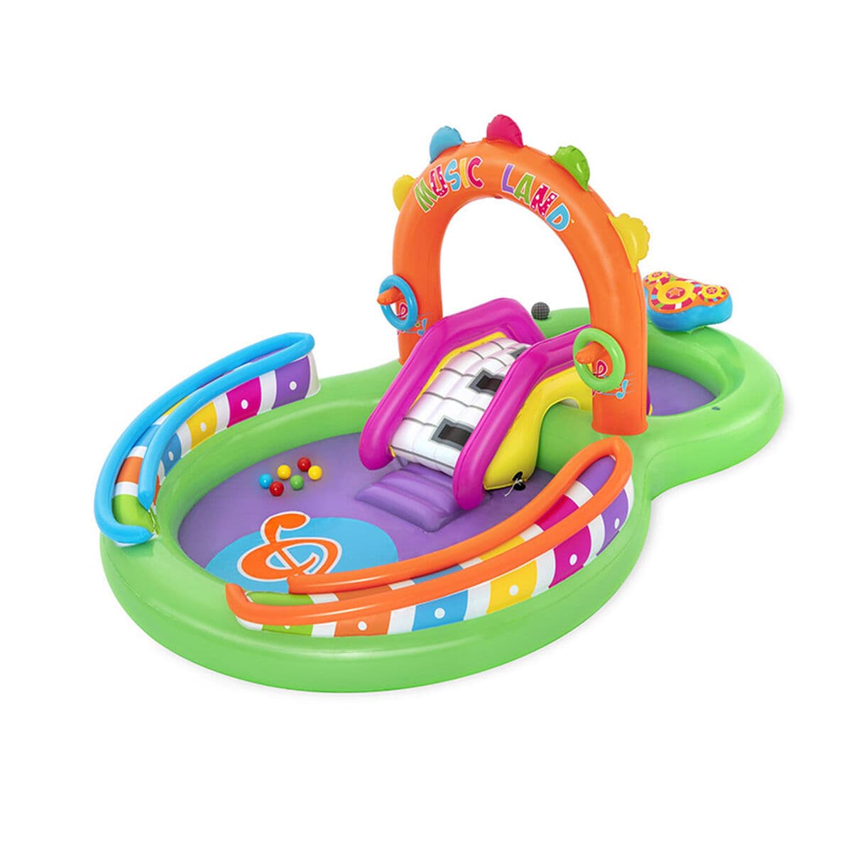 Bestway Aufblasbares Musik-Spiel-Park-Pool 295x190x137 cm +2 Jahre Garten 53117 — Bild 1