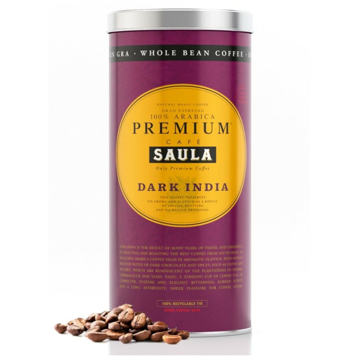 Kaffeebohnen Saula DARK INDIA — Bild 1