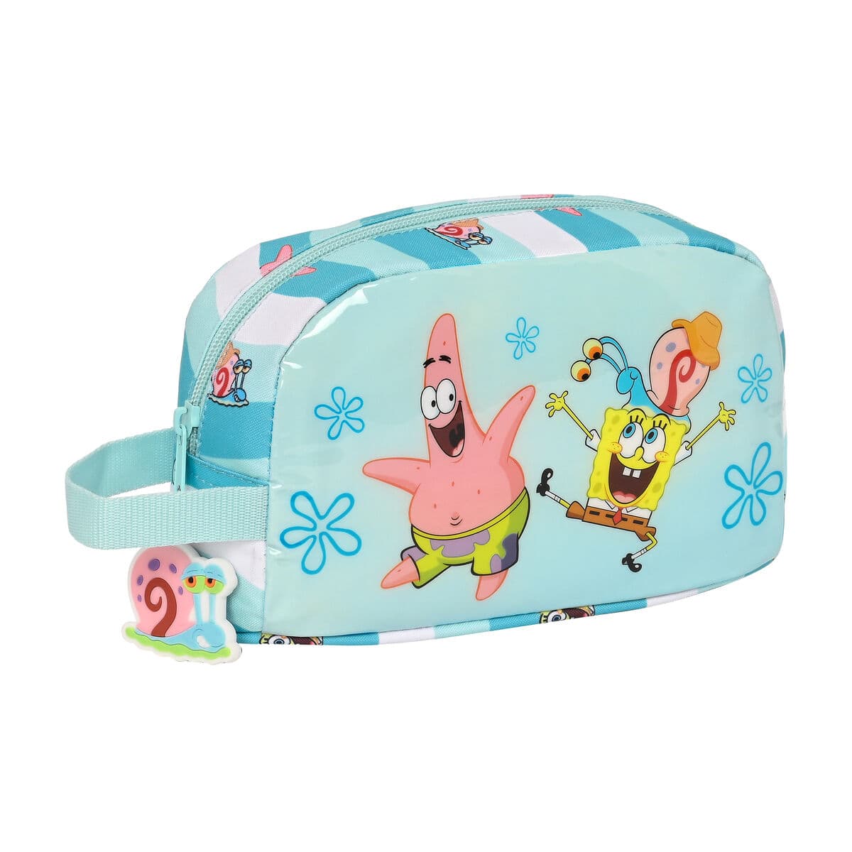 Thermo-Vesperbox Spongebob Stay positive Blau Weiß (21.5 x 12 x 6.5 cm) — Bild 1