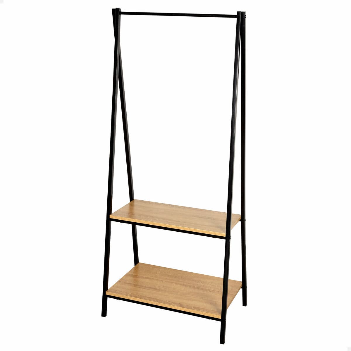 Garderobe mit Einlegeboden Aktive Schwarz Stahl (Restauriert A) — Bild 1