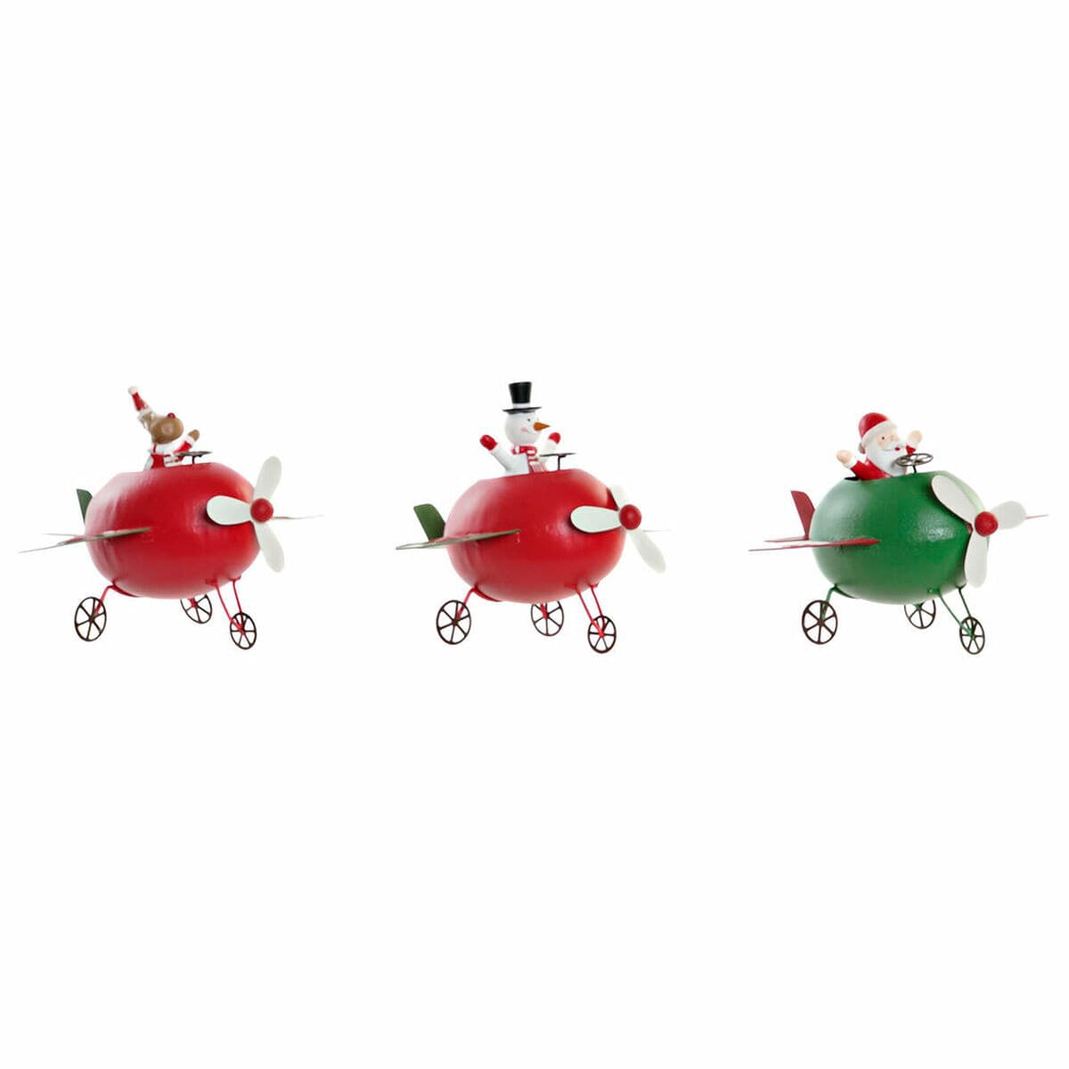 Weihnachtsschmuck DKD Home Decor Metall Rentier (19 x 14 x 13 cm) (3 pcs) — Bild 1