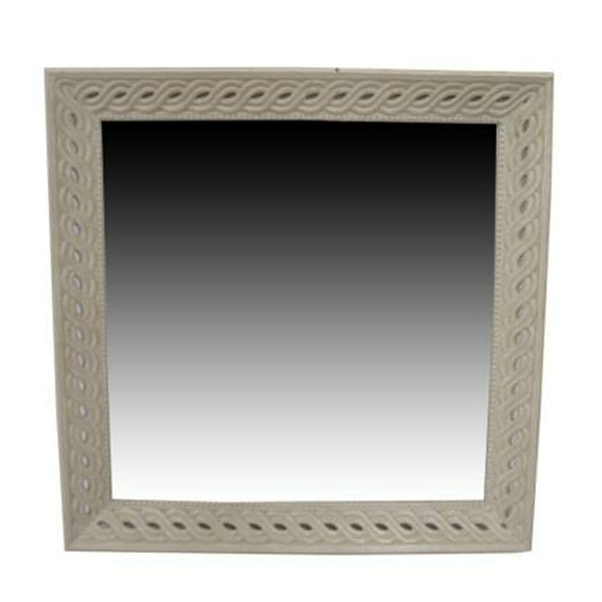 Wandspiegel Home ESPRIT Weiß natürlich Mango-Holz Romantisch 92 x 6 x 92 cm — Bild 1