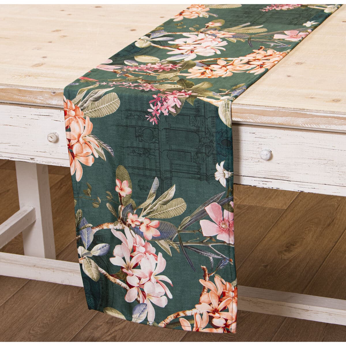 Tischläufer Alexandra House Living Bunt Textil 33 x 180 cm rechteckig — Bild 1
