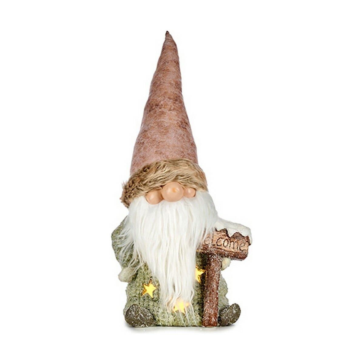 Deko-Figur Krist+ Weiß Braun grün Rosa Kobold 21 x 58 x 27 cm — Bild 1