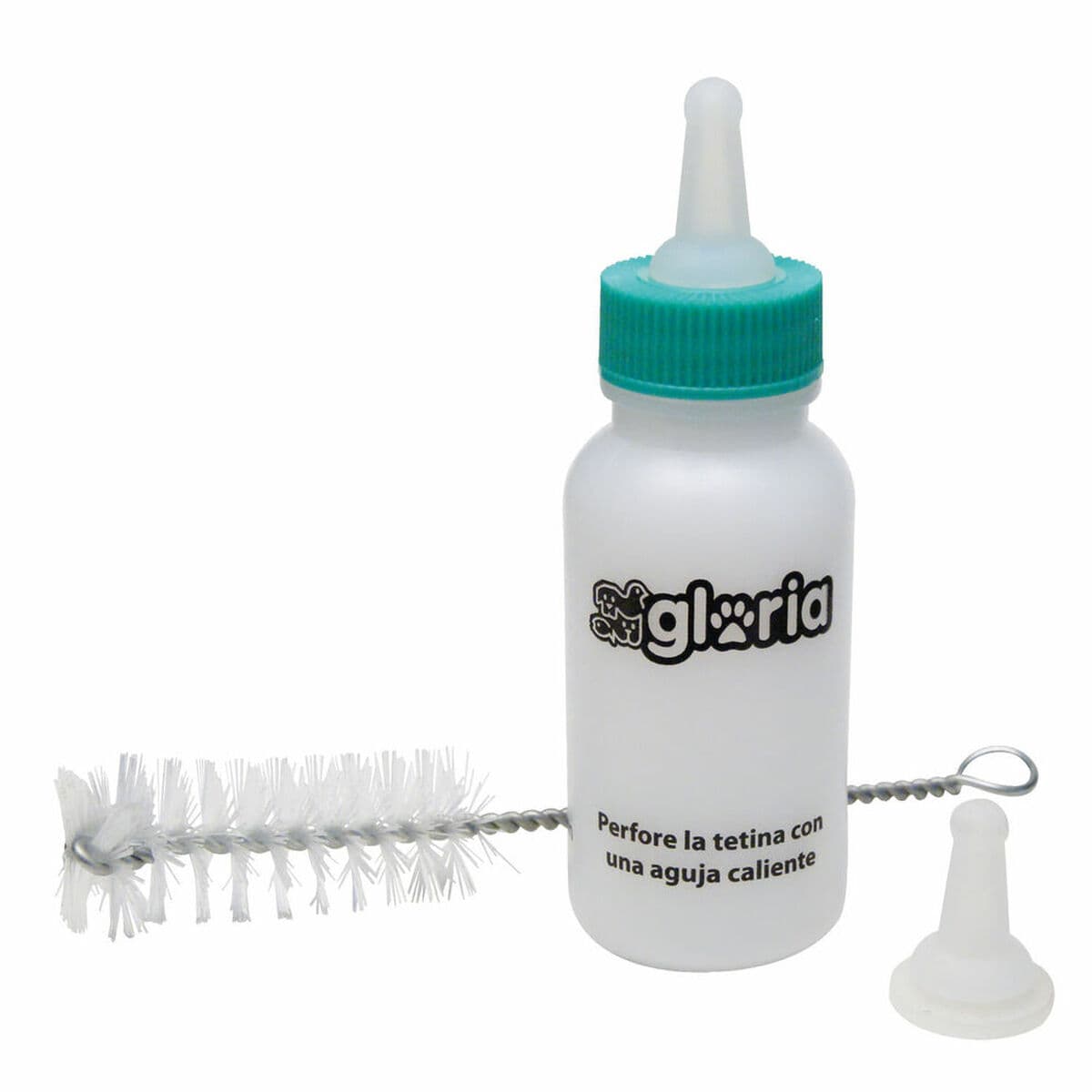 Baby-Flasche Gloria Weiß 50 ml Kleine Tiere Welpen — Bild 1