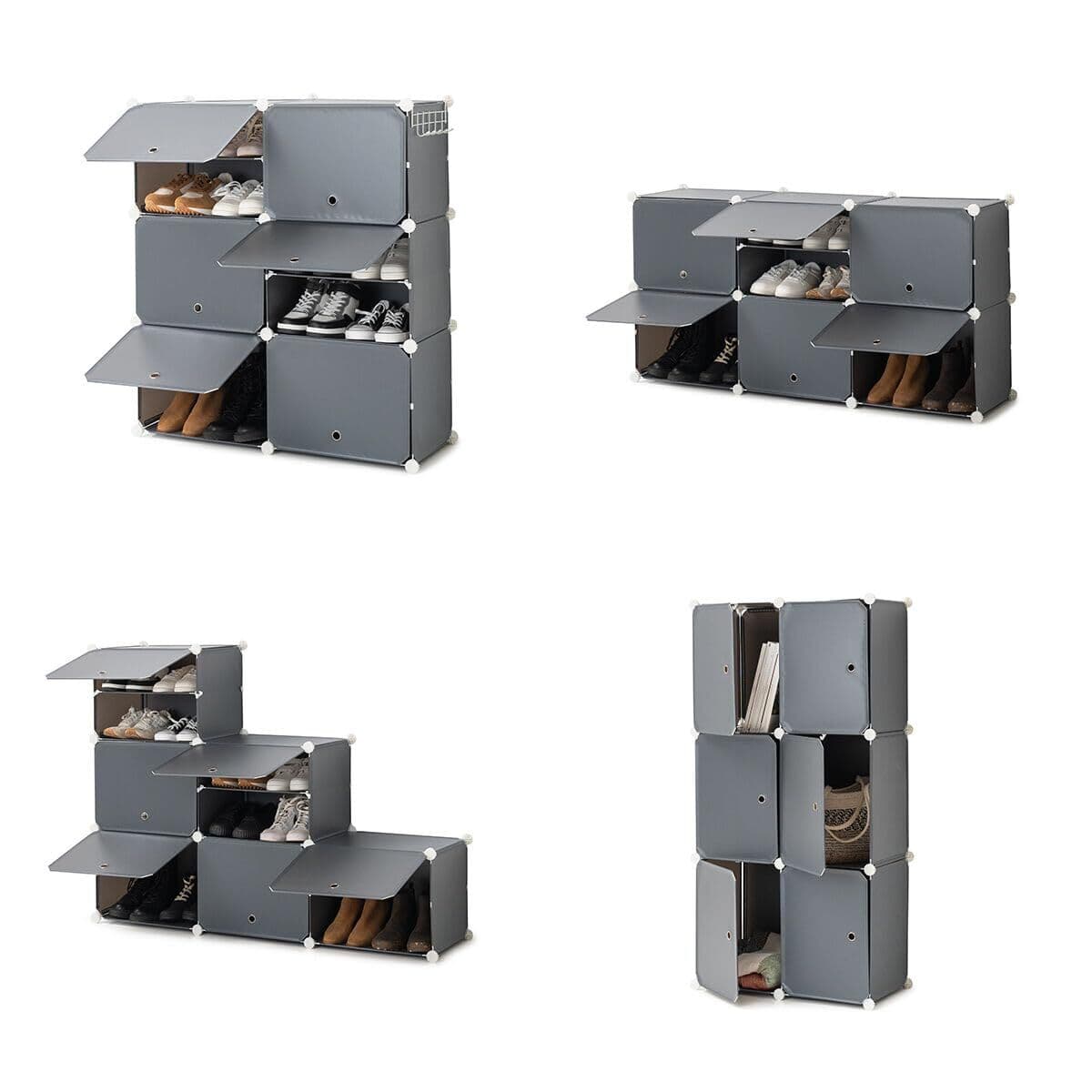 Tragbares Modul-Schuhregal InnovaGoods Grau (Restauriert A) — Bild 1