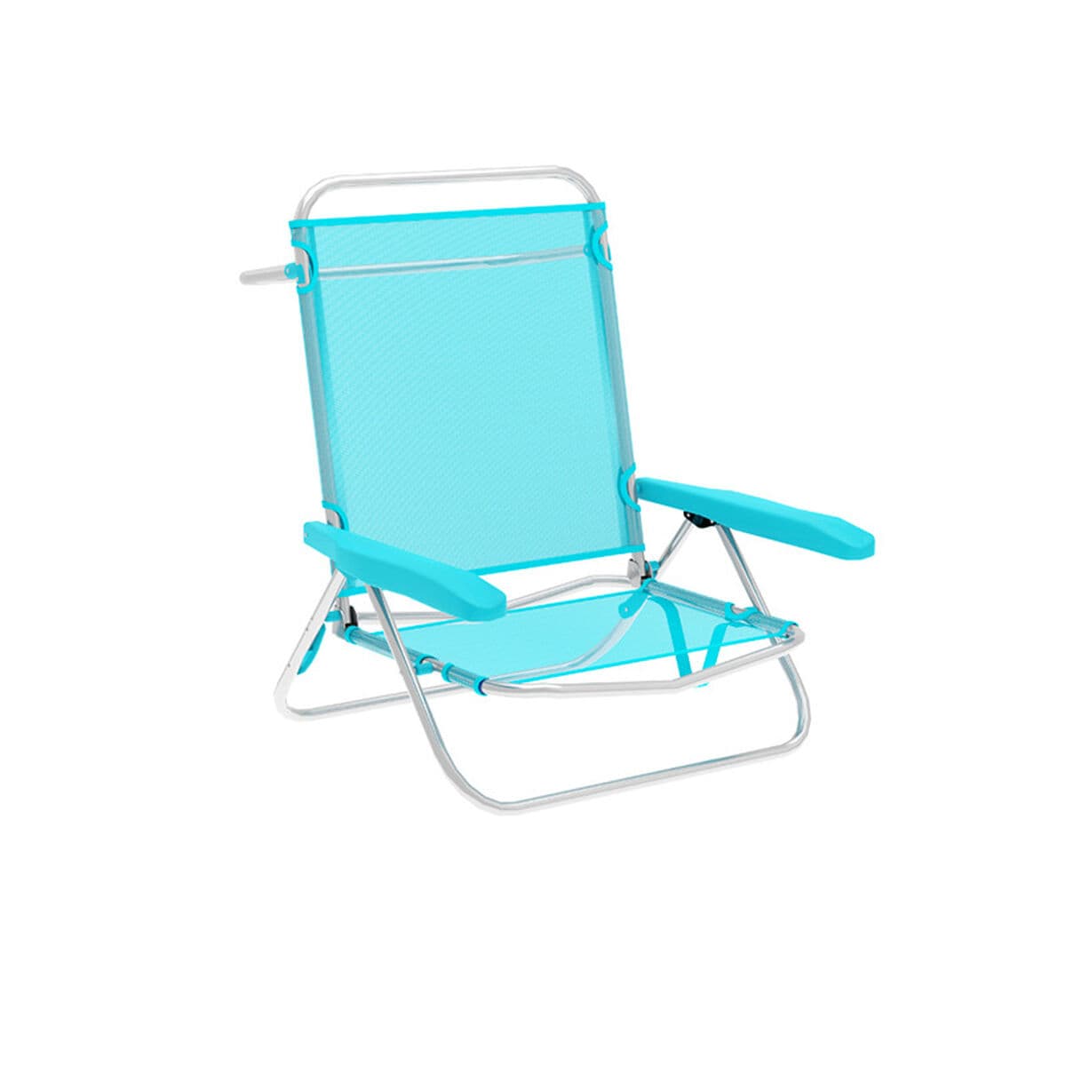 Marbueno Faltstuhl 5 Positionen Aluminium Aquamarin Strand und Pool 63X76X78 cm 10309 — Bild 1