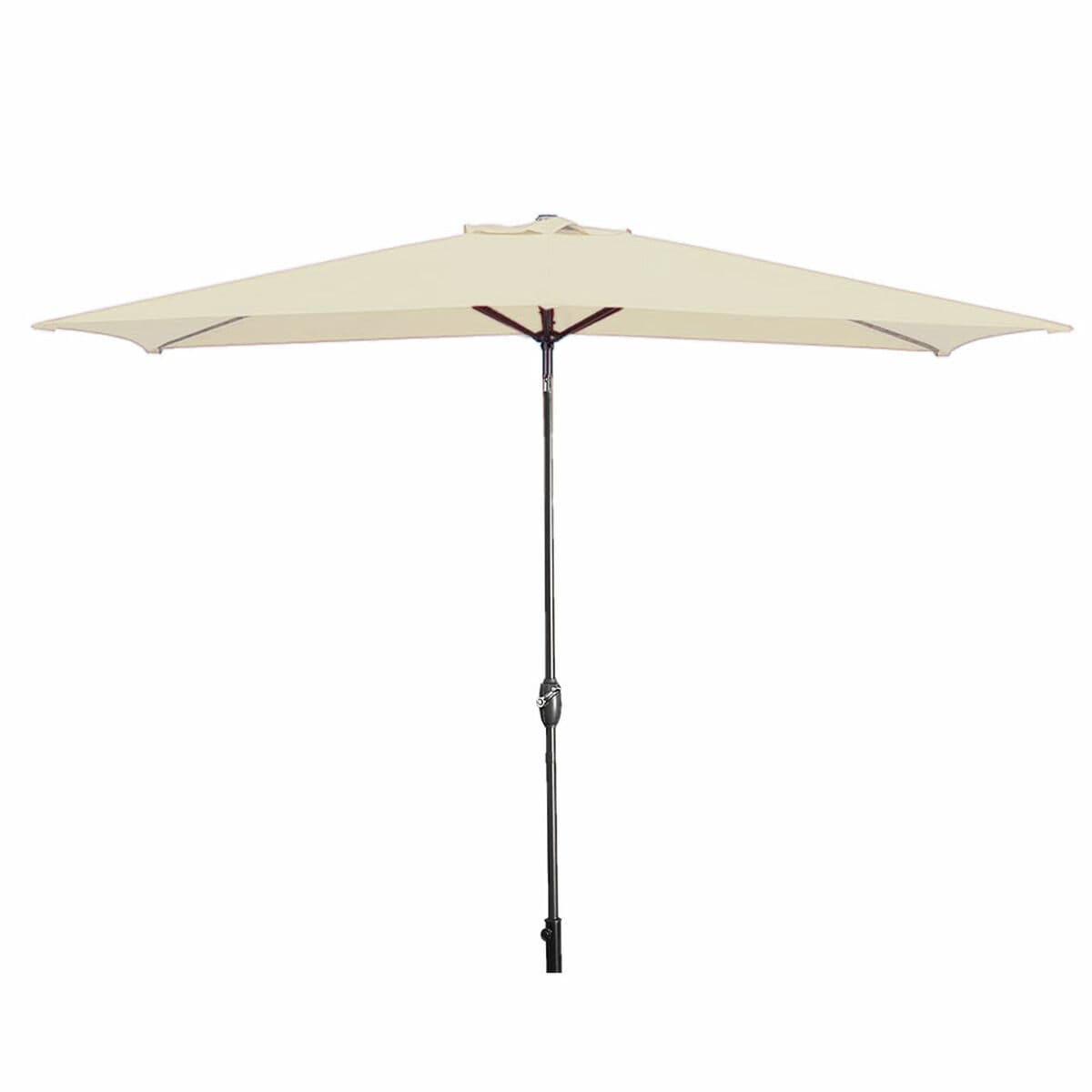 Marbueno Sonnenschirm Stahl 8 Streben 200x300 cm Polyester Beige Garten, Pool 10493 — Bild 1