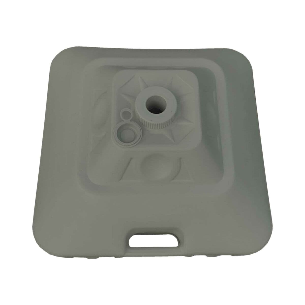 Marbueno Base Sonnenschirm Quadrat Kunststoff 45x45x27 cm 30L Weiß Garten 10498 — Bild 1