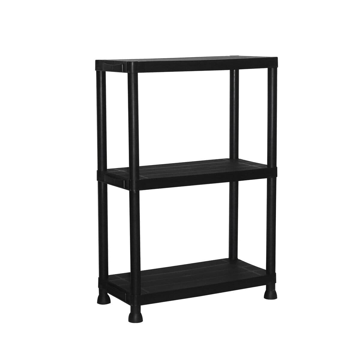 Marbueno Regal 3 Regale Kunststoff Schwarz 61x31x91 cm Garten 10536 — Bild 1