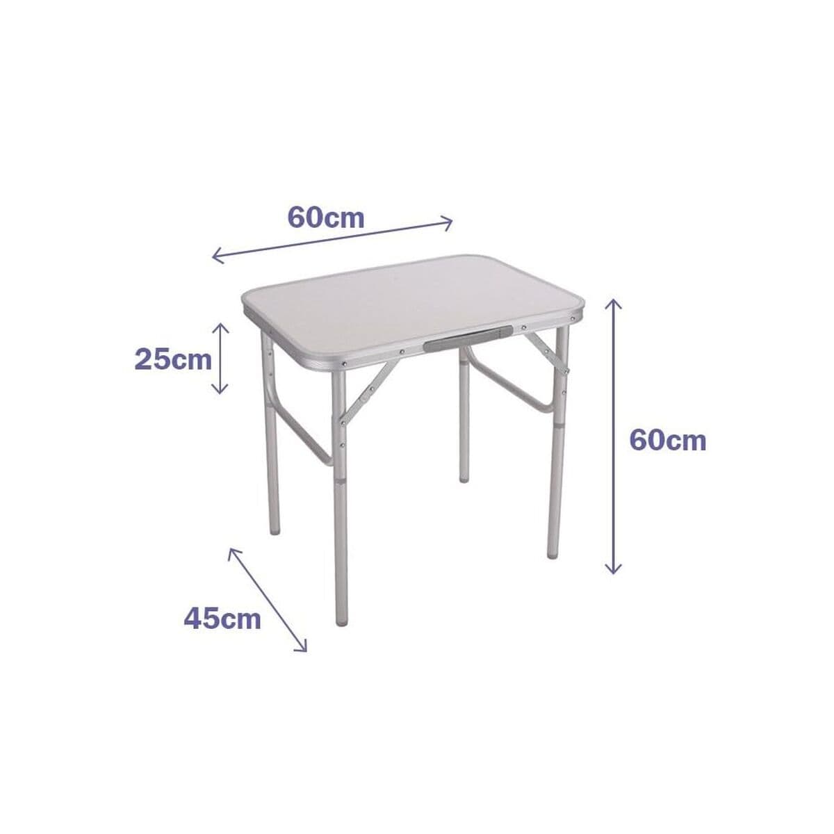 Table Klapptisch Marbueno Weiß 60 x 60 x 45 cm — Bild 1