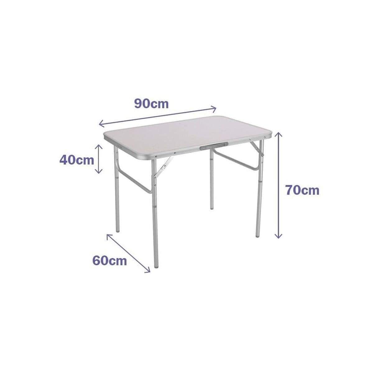 Table Klapptisch Marbueno Weiß 90 x 70 x 60 cm — Bild 1