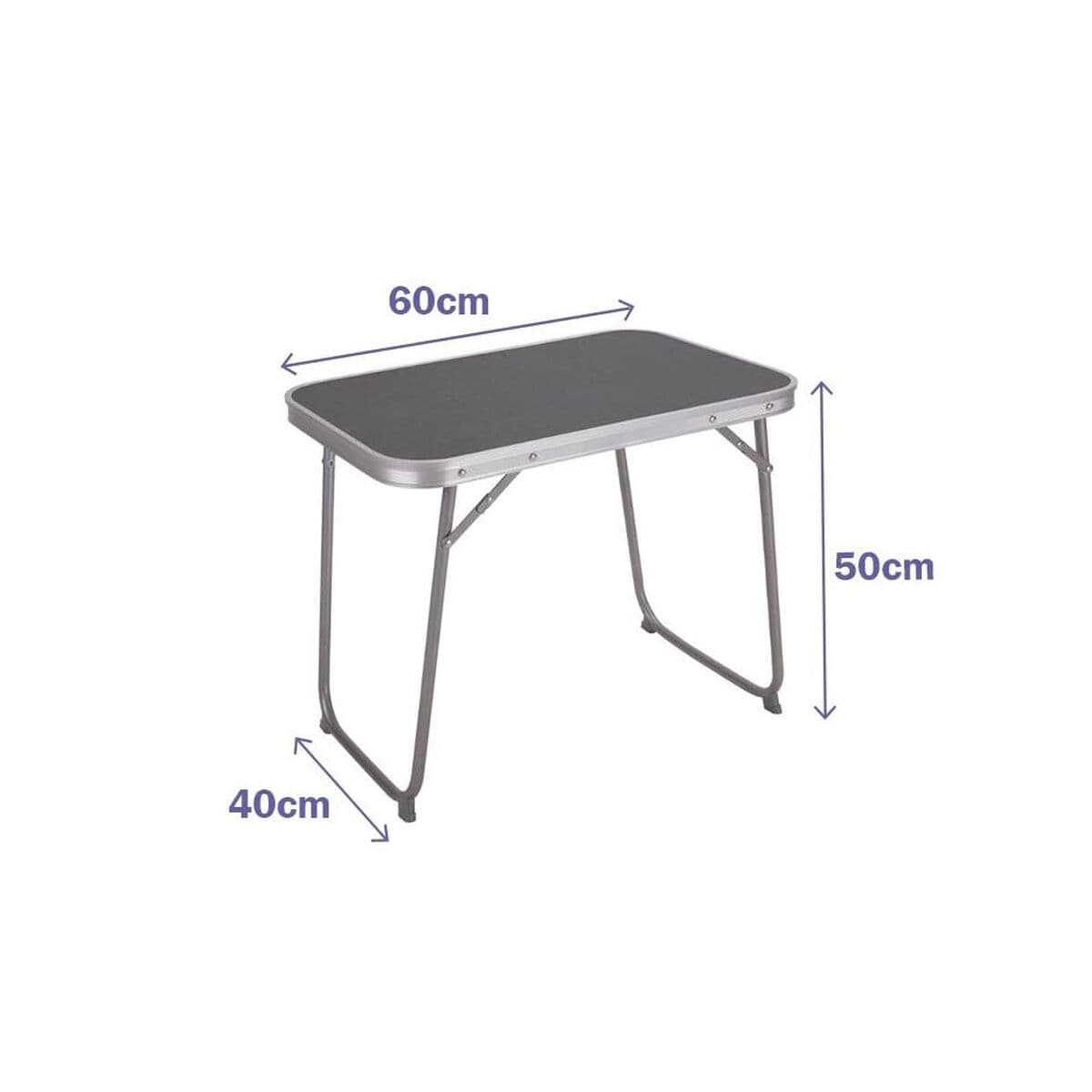 Table Klapptisch Marbueno Grau 60 x 40 x 50 cm — Bild 1