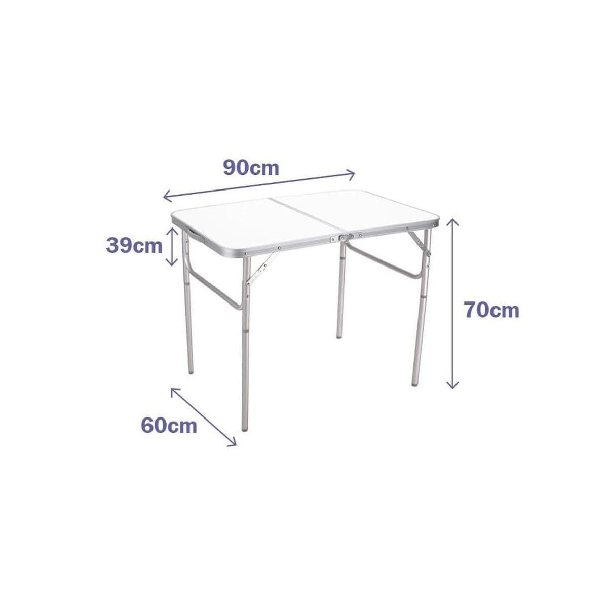 Table Klapptisch Marbueno Weiß 90 x 70 x 60 cm — Bild 1