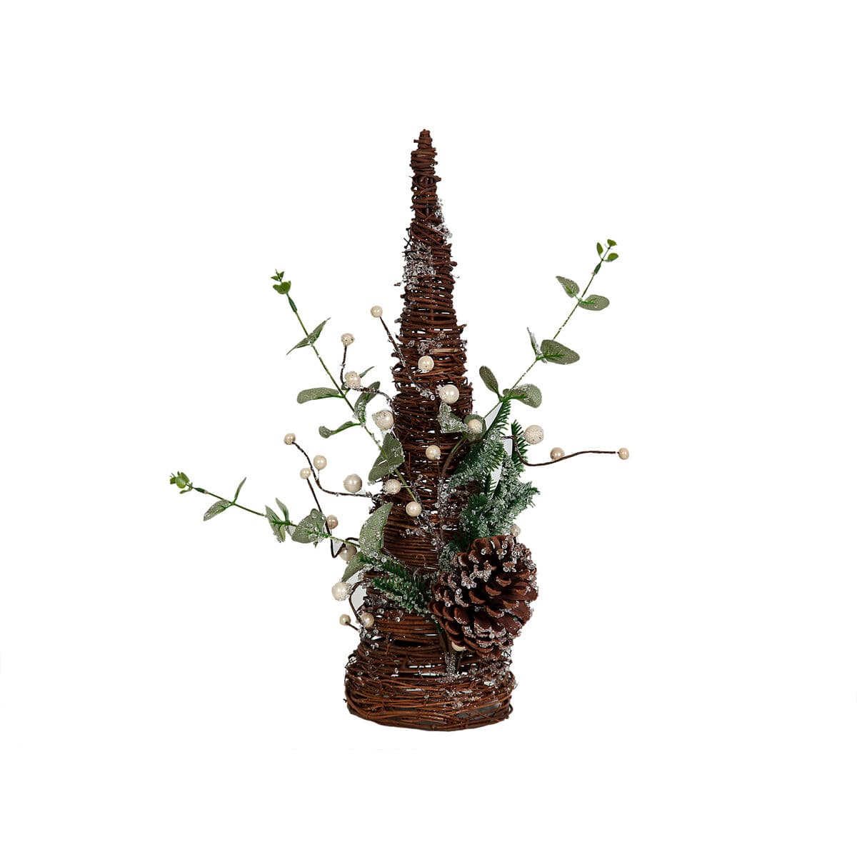 Weihnachtsbaum Romimex Polyäthylen Kiefernzapfen — Bild 1