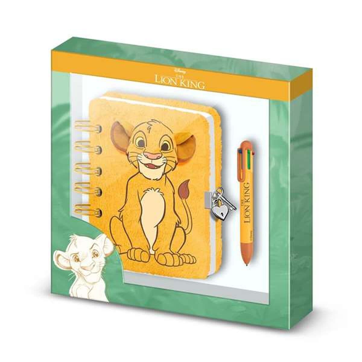 Mini-Ringheft mit Kugelschreiber The Lion King Gelb 24 x 23 x 2,5 cm A5 — Bild 1