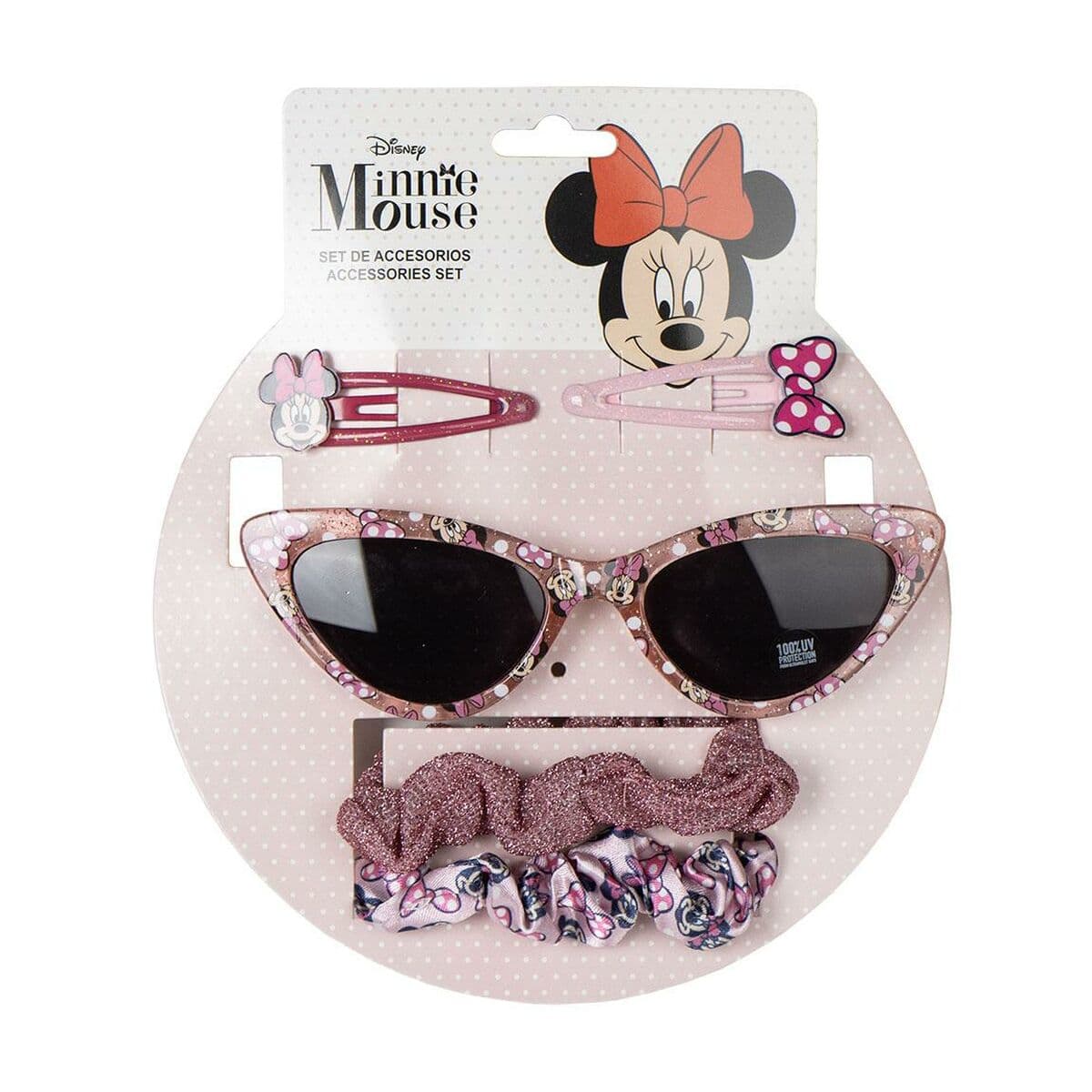 Sonnenbrille mit Accessoires Minnie Mouse 15 x 17 x 2 cm — Bild 1