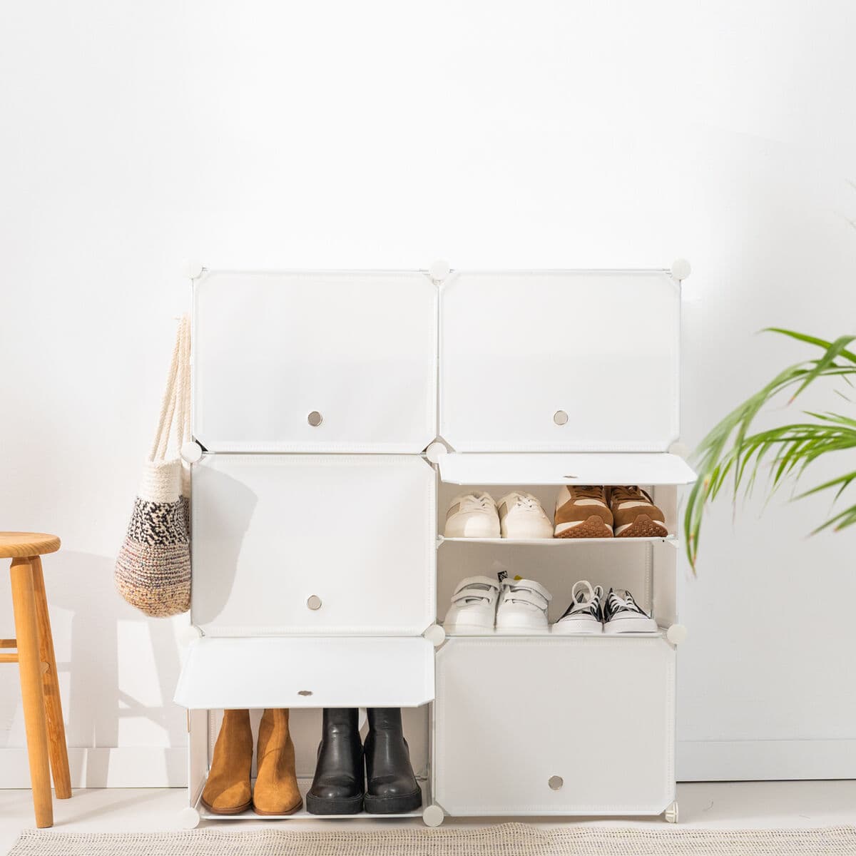 Tragbares Modul-Schuhregal InnovaGoods Weiß — Bild 1