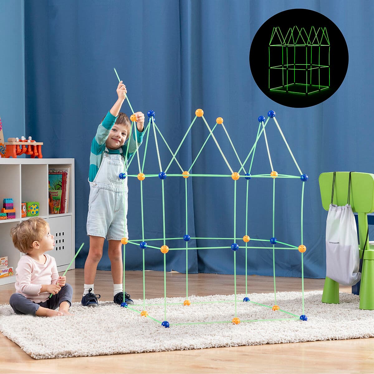 Baukasten für Kinder Archikitt InnovaGoods 85 Stücke — Bild 1