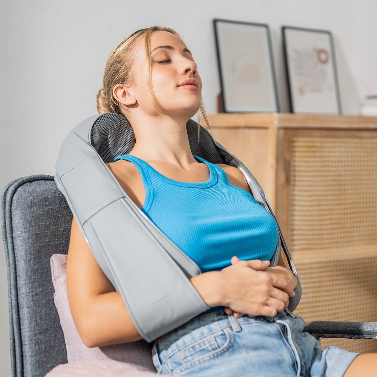 Wiederaufladbares Shiatsu-Massagegerät Pro Massatsu InnovaGoods — Bild 1