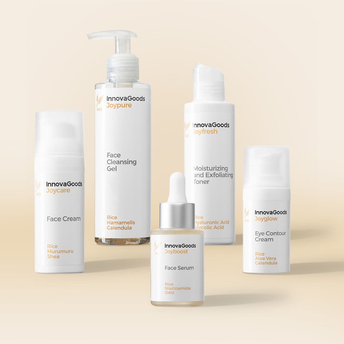 Pack Gesichtspflege-Routine Rice InnovaGoods — Bild 1