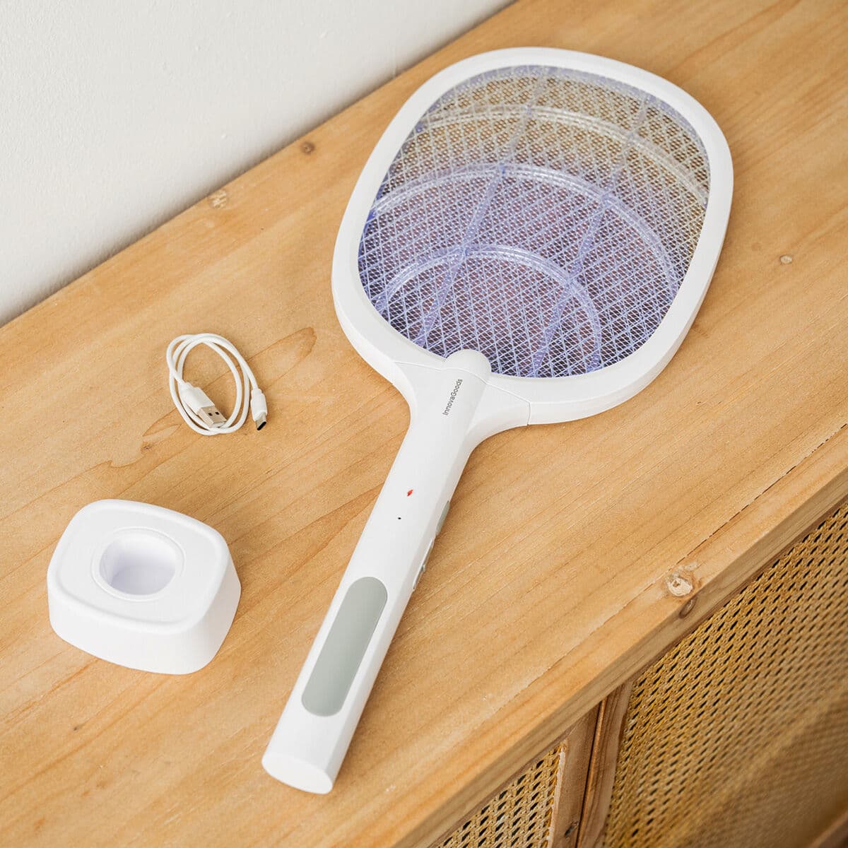 2-in-1 wiederaufladbares Racket zum Insektenvernichten mit UV-Licht Elecfly InnovaGoods — Bild 1